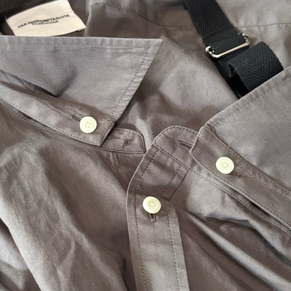 NWT TAKAHIROMIYASHITA TheSoloist. Asymmetric One-Shoulder Button Front Shirt - Picture 10 of 10